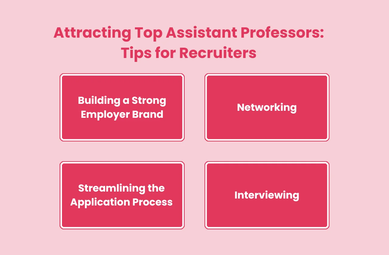 attracting top assistant professors tips recruiters