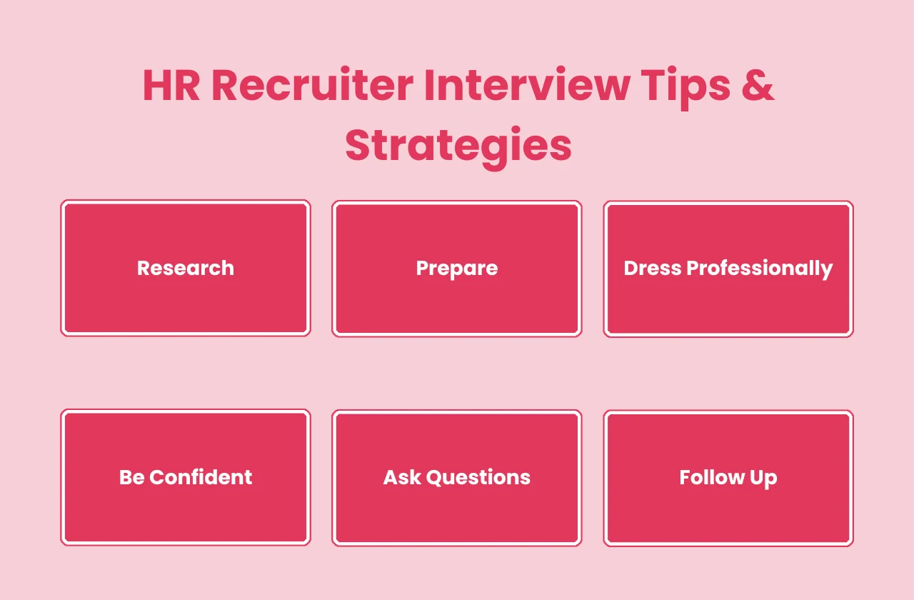 HR Recruiter interview tips strategies