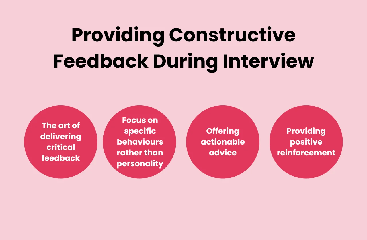 providing constructive feedback during interview