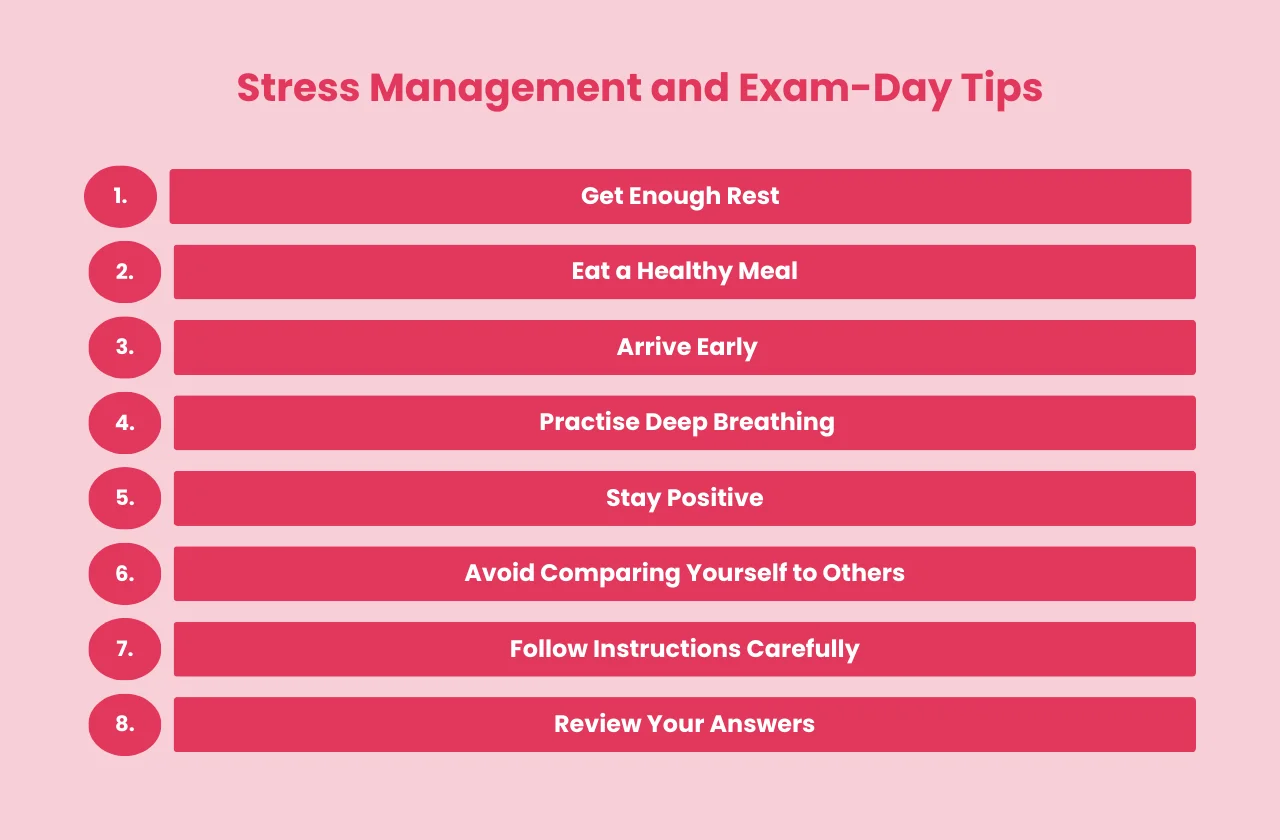 stress management exam day tips