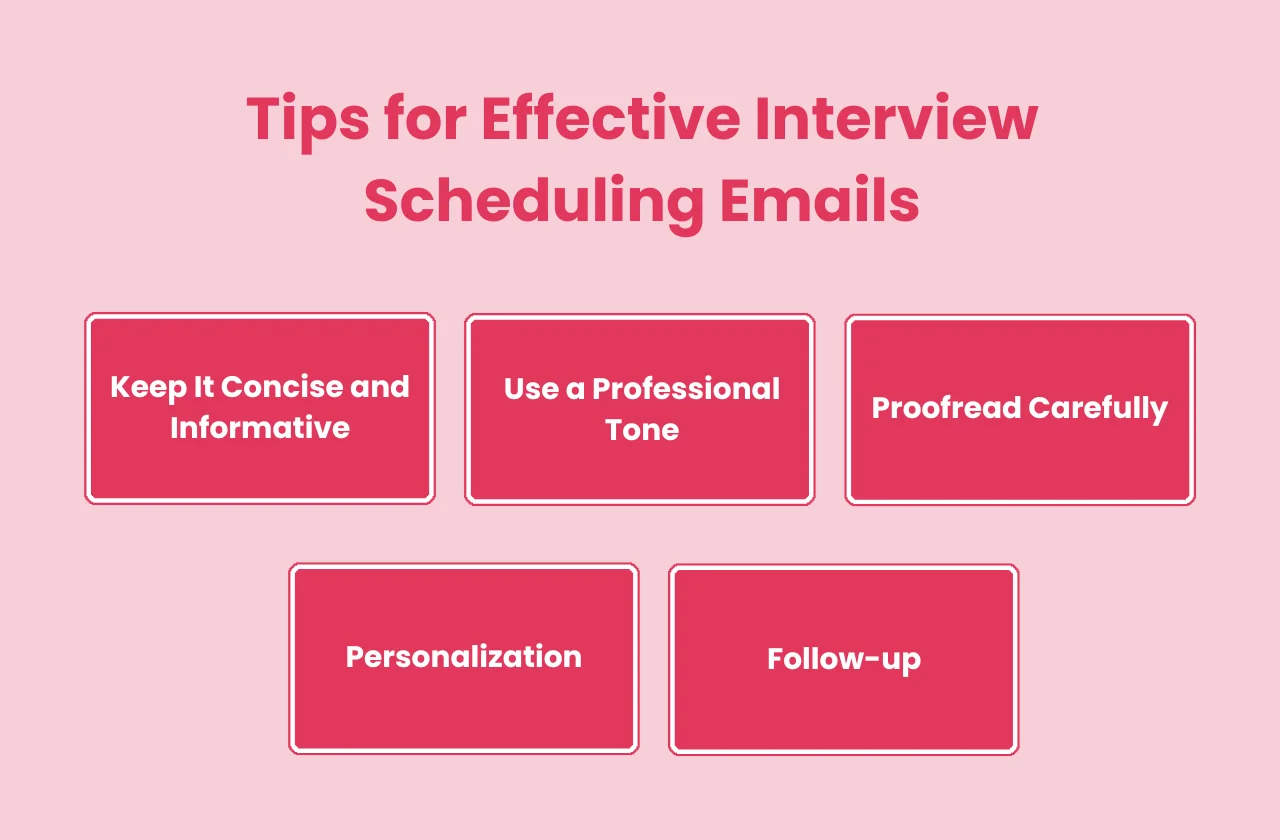 tips effective interview scheduling emails