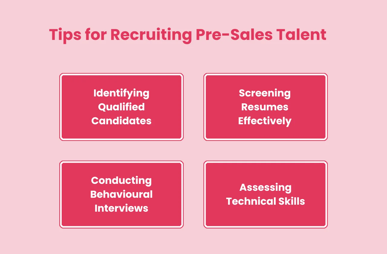 tips recruiting pre sales talent