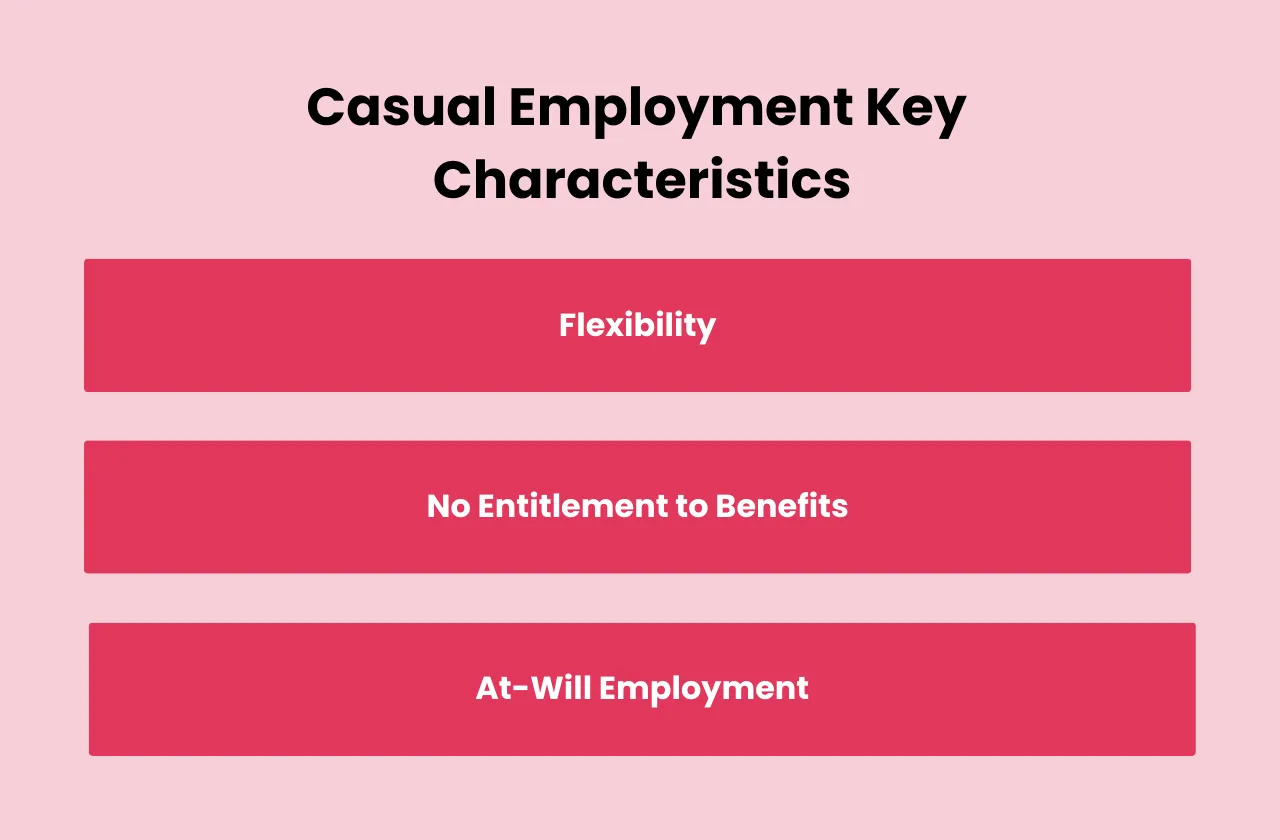 Casual Employment Key Characteristics