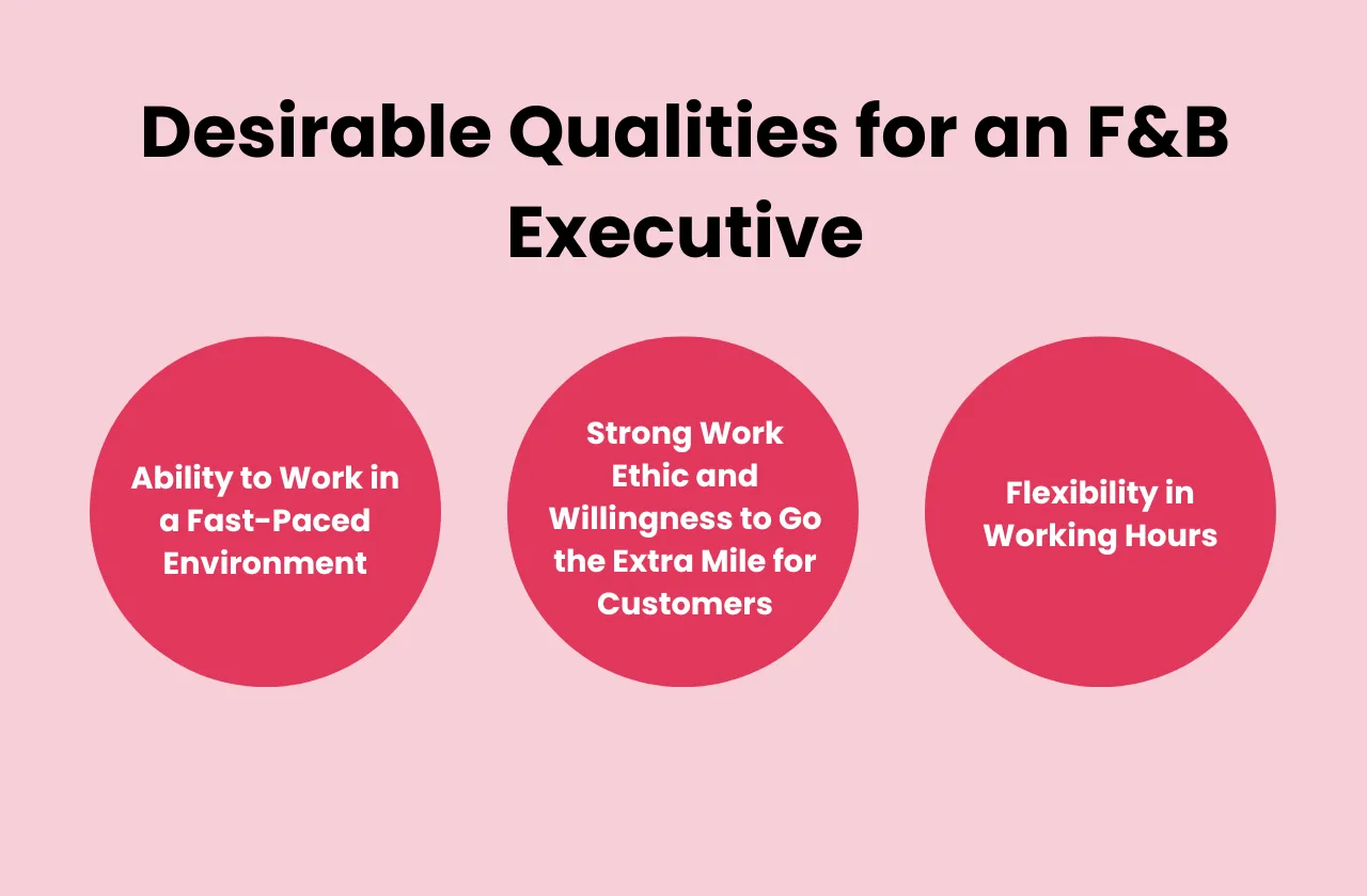 Desirable Qualities F&B Executive