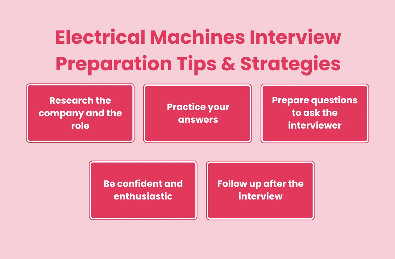 Electrical Machines Interview Preparation Tips and Strategies